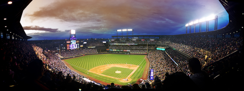 Fishbowl view of a baseball stadium, used for Ryan Stoner's blog